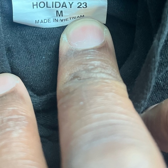 Size M Adidas Black Hoodie with Blue Graphic - Picture 6 of 6